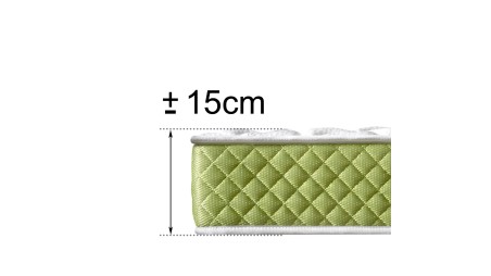 Colchão viscoelástico Evergreen, 15 cm de altura, anti-stress e anti-insónias | EXCLUSIVA ONLINE-