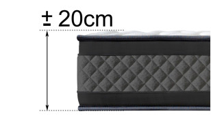 Colchão Onyx supermacio de visco Airflex efeito nuvem -... 2