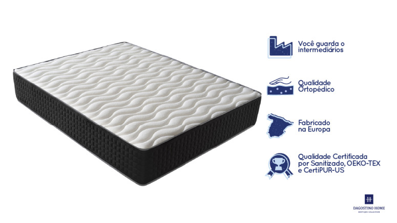 Colchão Viscogel Fresh César, 30 cm...