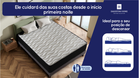 Colchão Viscogel Fresh César, 30 cm de Altura, Alta Adaptabilidade e Sensação de Massagem