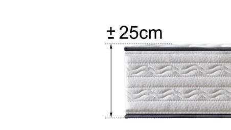 Colchão de Viscoelástico Firenza, Altura de 25 cm, Ortopédico e Reversível