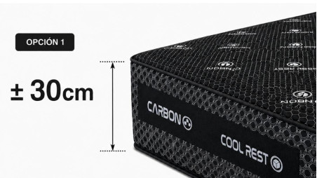 Colchão Obsydion com Tecido de Grafeno | 30 cm de Altura | Ergonómico e Reversível