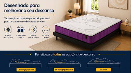 Colchão Life Tree Viscoelástico | 30 cm de Altura | Antisstress e Descanso Reparador