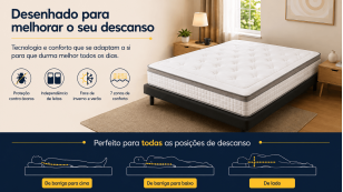 Colchão Dubai Viscoelástico | 30 cm de Altura | Frescura,... 2