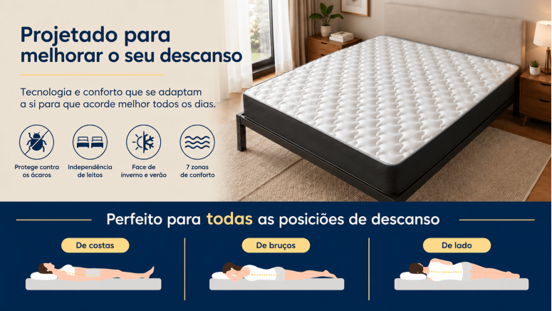 Colchão Elegance Viscoelastic Cloud®...