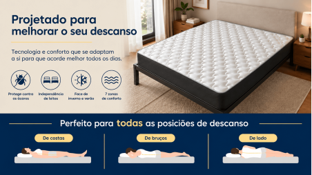 Colchão Elegance Viscoelastic Cloud® effect - Altura 18 cm