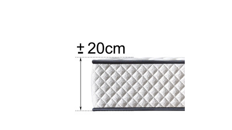 Colchão Viscoelástico Los Angeles, 20 cm de altura, Adaptabilidade Efeito Massagem