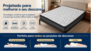 Colchão Onyx supermacio de visco Airflex efeito nuvem -... 2