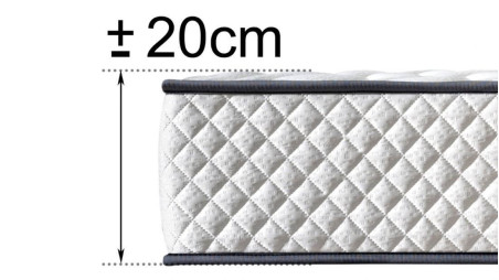 Colchão LOS ANGELES Visco de 20 cm + Base KIT | Gama Alta