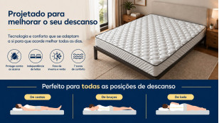 Colchão LOS ANGELES Visco de 20 cm + Base KIT | Gama Alta 2