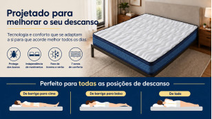 Colchão de 20 cm GRAND BLEU Visco + Base KIT | Gama Alta 2