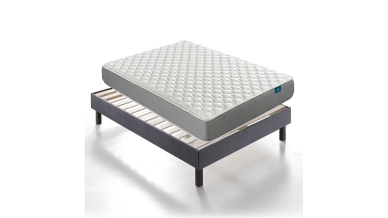 Base de cama em madeira , anti-umidade e a anti-arranhões + Colchão Elegance Viscoelastic Cloud® effect - Altura 20 cm