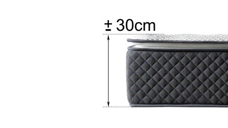 Colchão de Alta Gama Amsterdam Deluxe, 30 cm de Altura, com Viscolátex Premium Terapéutico